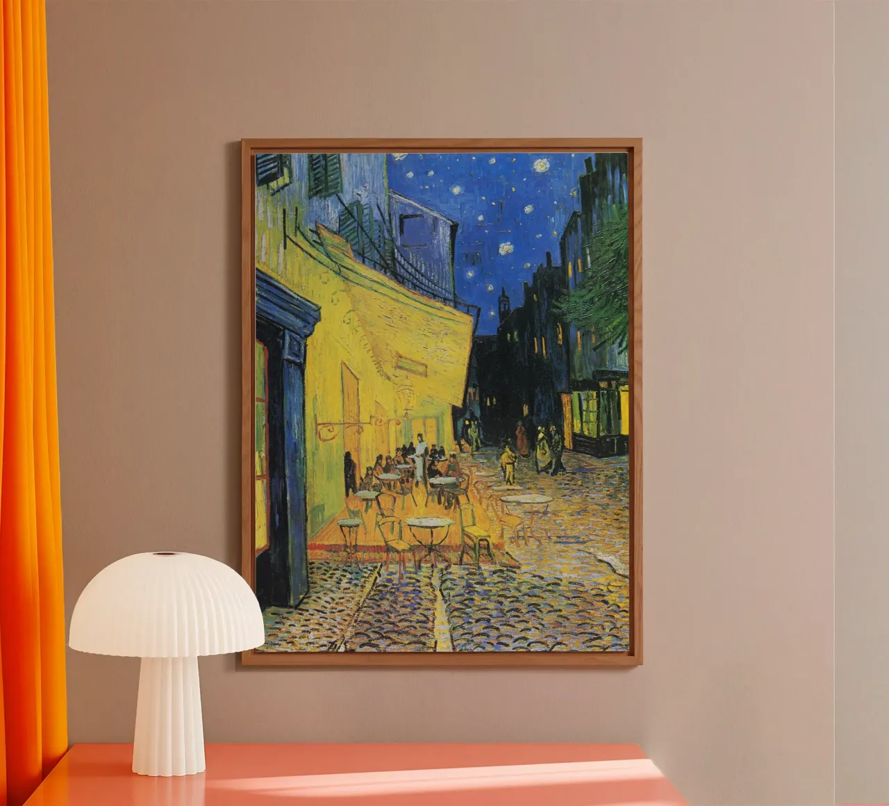 "Terrazza del caffè di notte" (1888) di Vincent van Gogh alluminio dibond da Art History