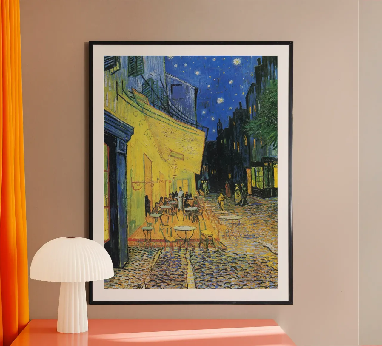 "Terrazza del caffè di notte" (1888) di Vincent van Gogh carta hahnemühle da Art History