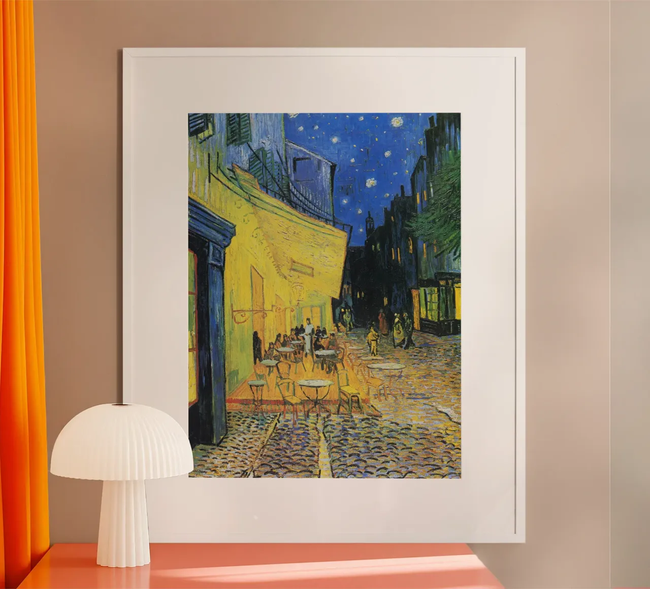 "Terrazza del caffè di notte" (1888) di Vincent van Gogh carta hahnemühle da Art History