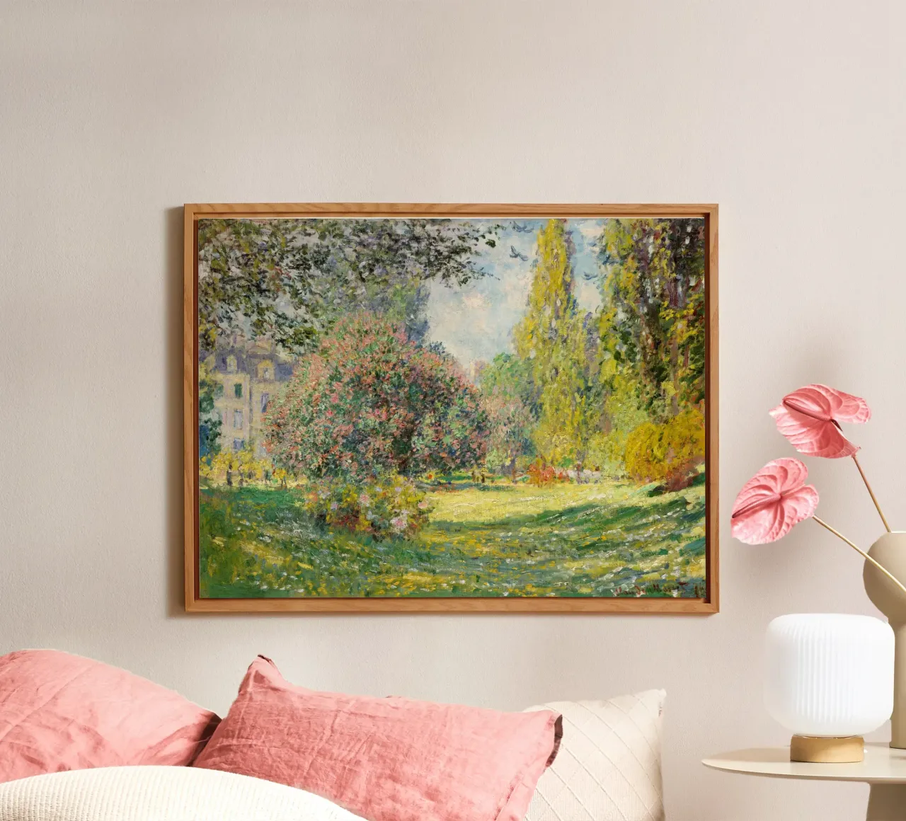 The Parc Monceau (1876) by Claude Monet alu-dibond by Classic Art Prints