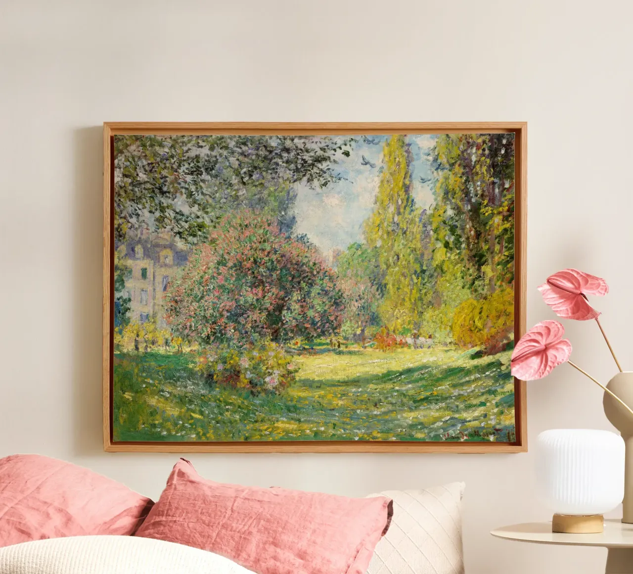 The Parc Monceau (1876) by Claude Monet canvas by Classic Art Prints