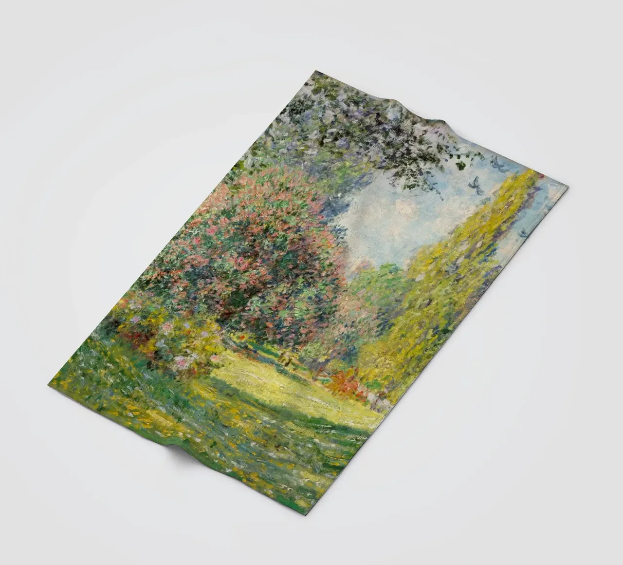 "Der Parc Monceau" (1876) von Claude Monet Fleecedecke von Art History