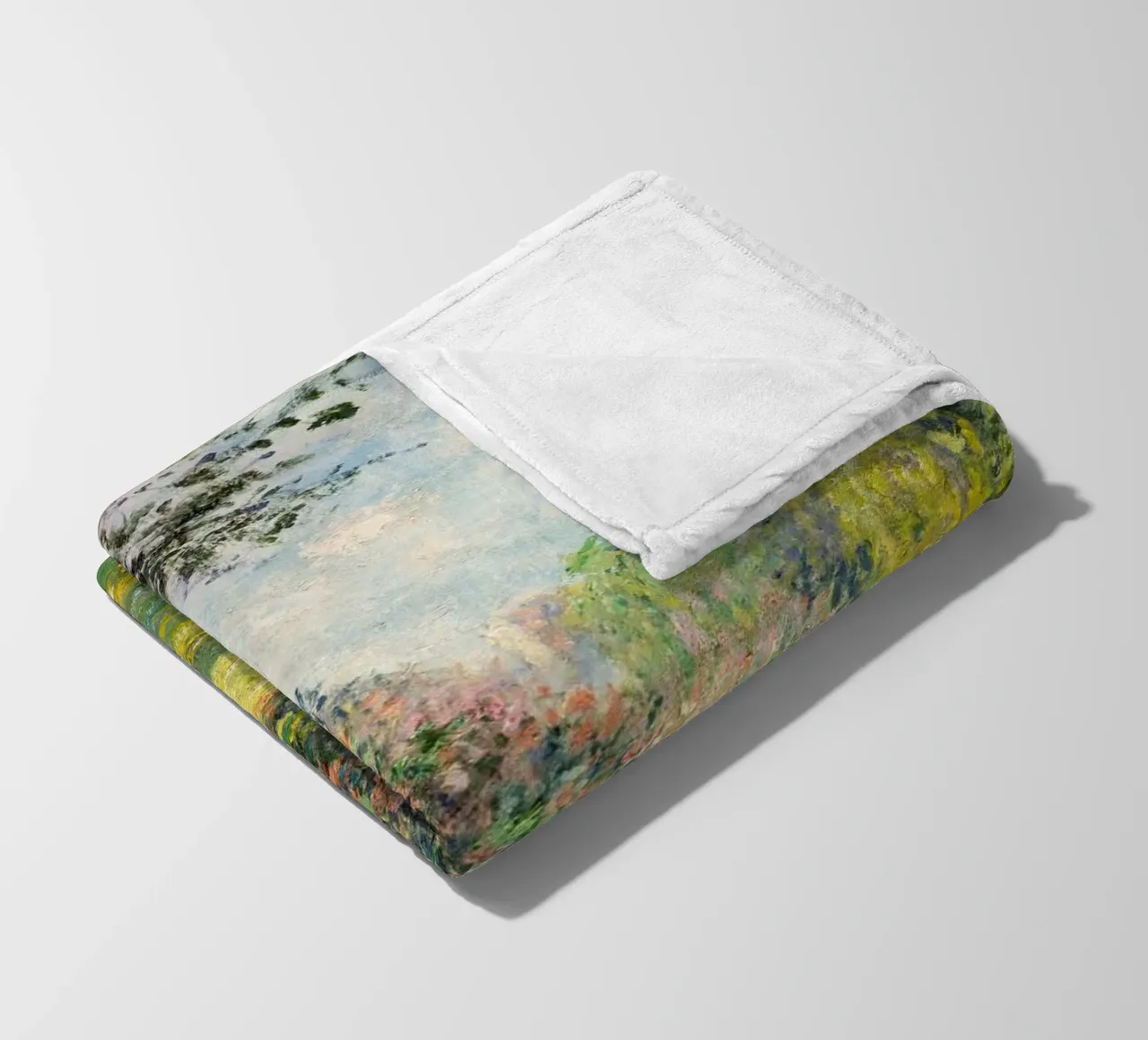 "Der Parc Monceau" (1876) von Claude Monet Fleecedecke von Art History