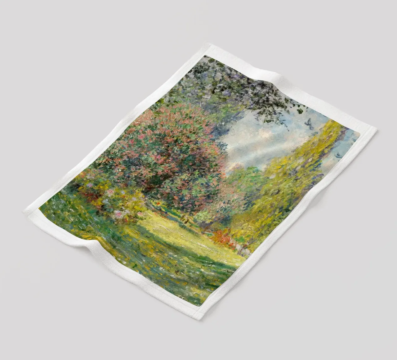 "Der Parc Monceau" (1876) von Claude Monet Fleecedecke von Art History