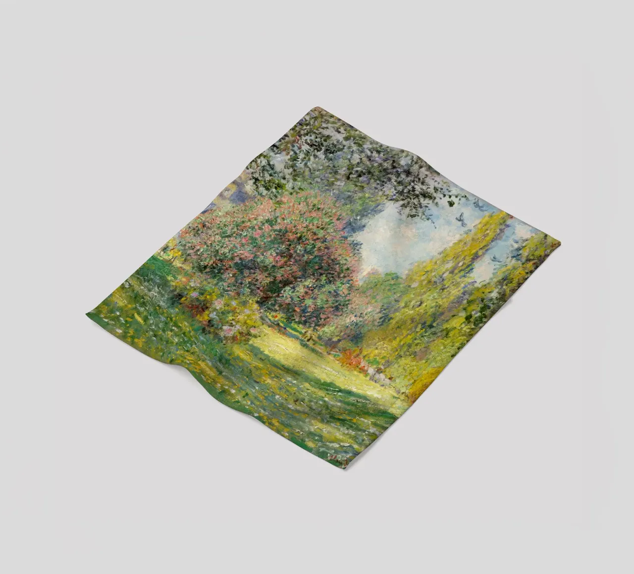 "Der Parc Monceau" (1876) von Claude Monet Fleecedecke von Art History