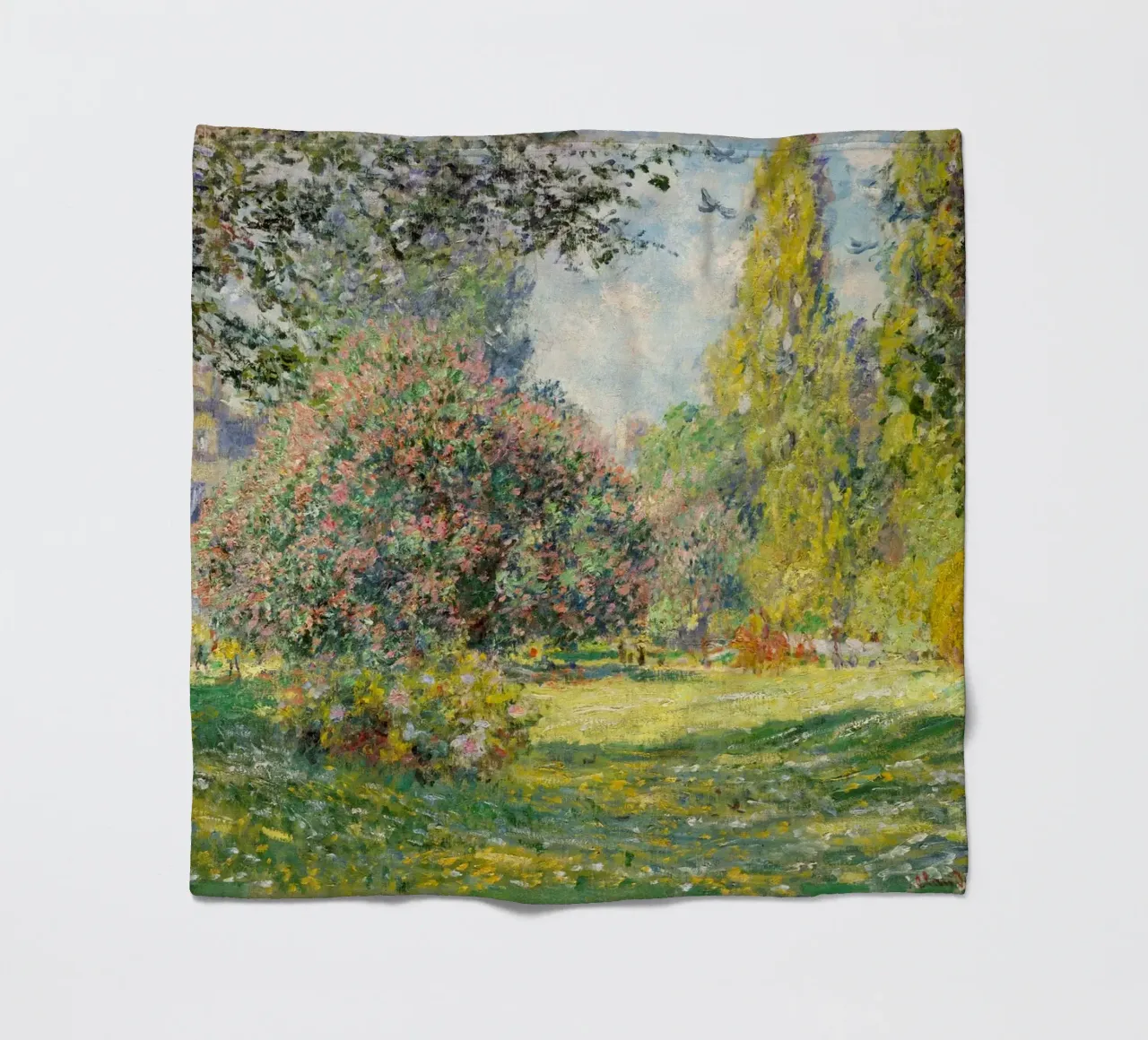 "Der Parc Monceau" (1876) von Claude Monet Fleecedecke von Art History