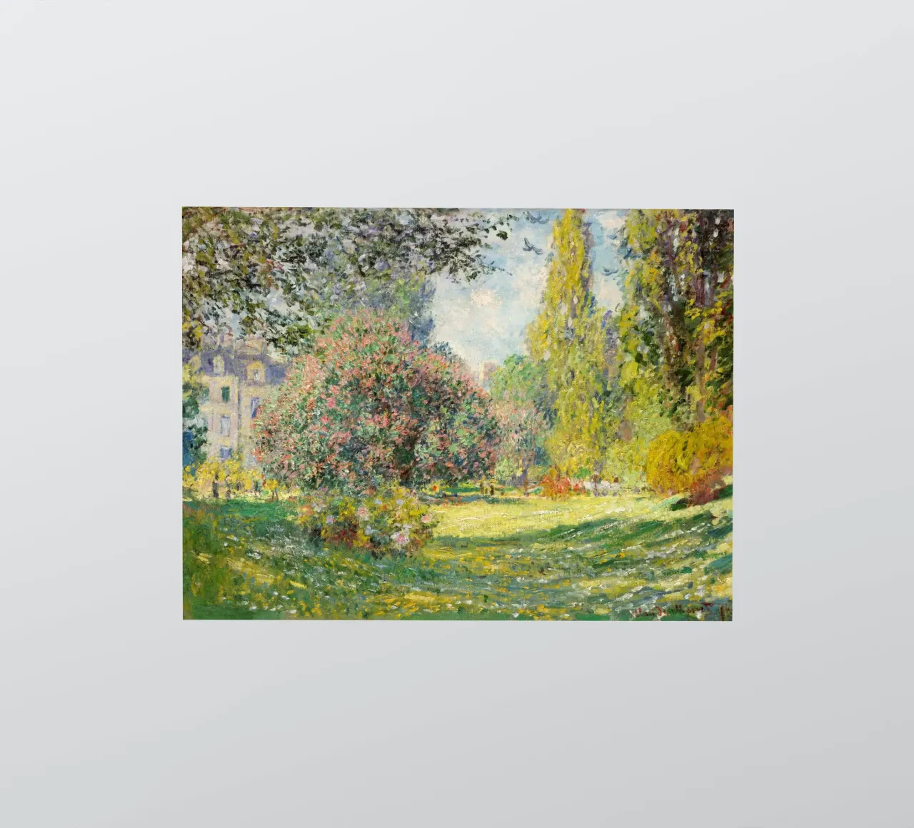 “The Parc Monceau” (1876) by Claude Monet sticker by Art History