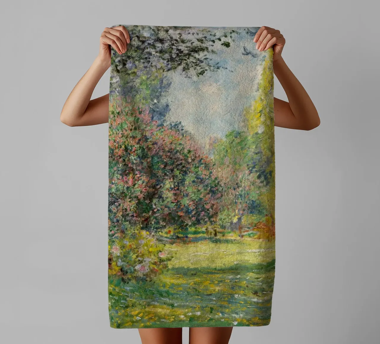 "Der Parc Monceau" (1876) von Claude Monet Handtuch von Art History