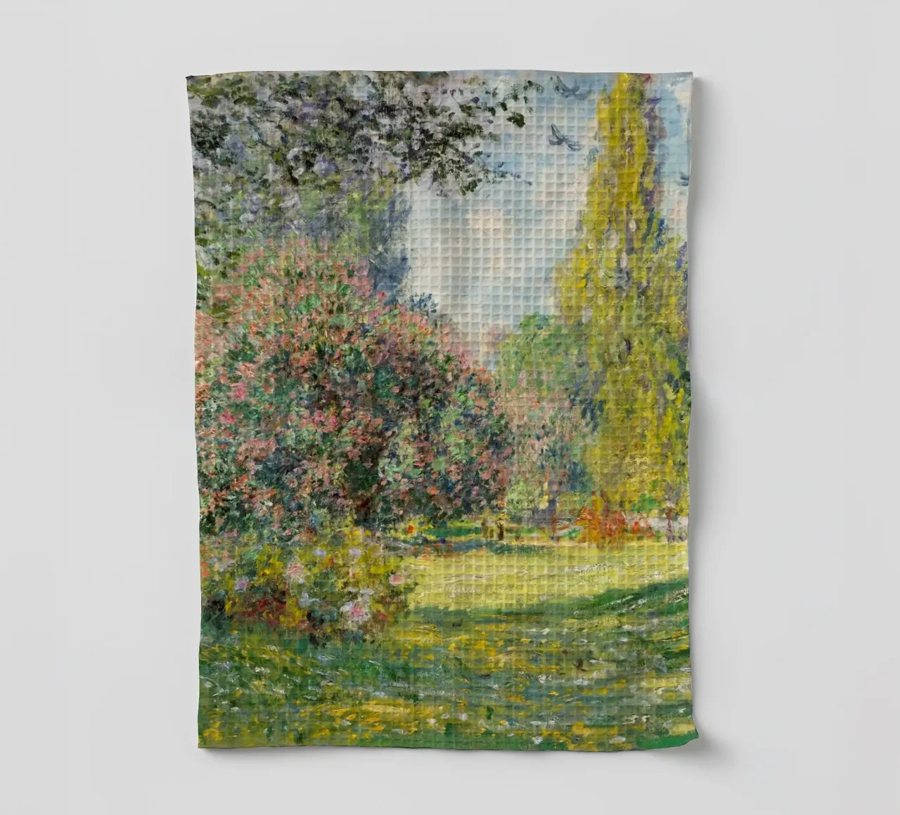 "Le parc Monceau (1876) de Claude Monet torchon de Art History