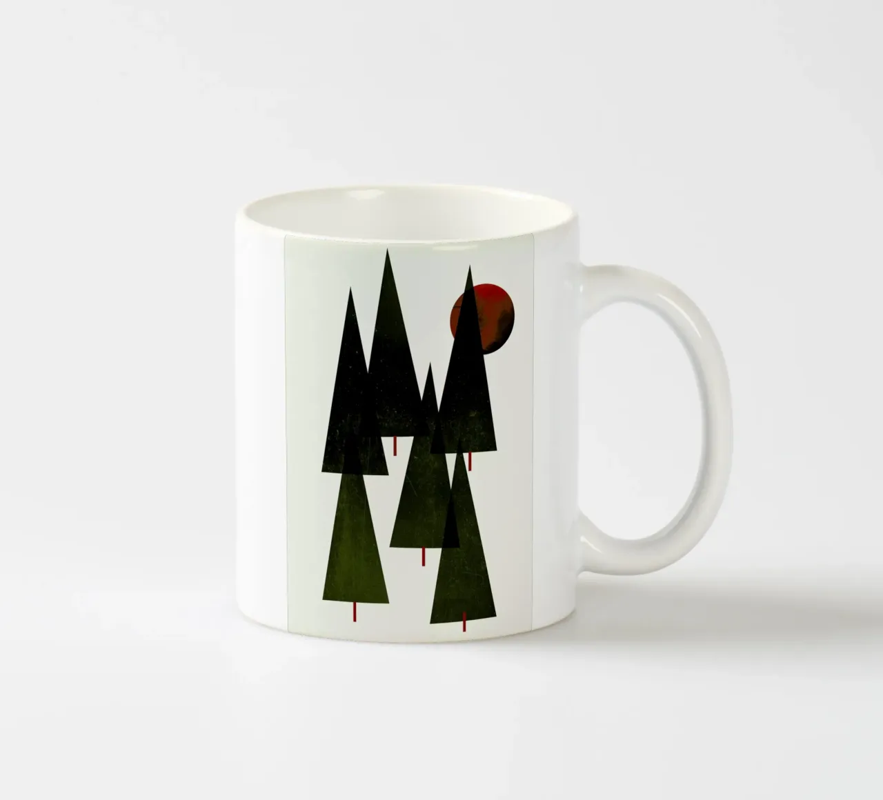 Little Christmas Forrest tazza in ceramica da Kubistika