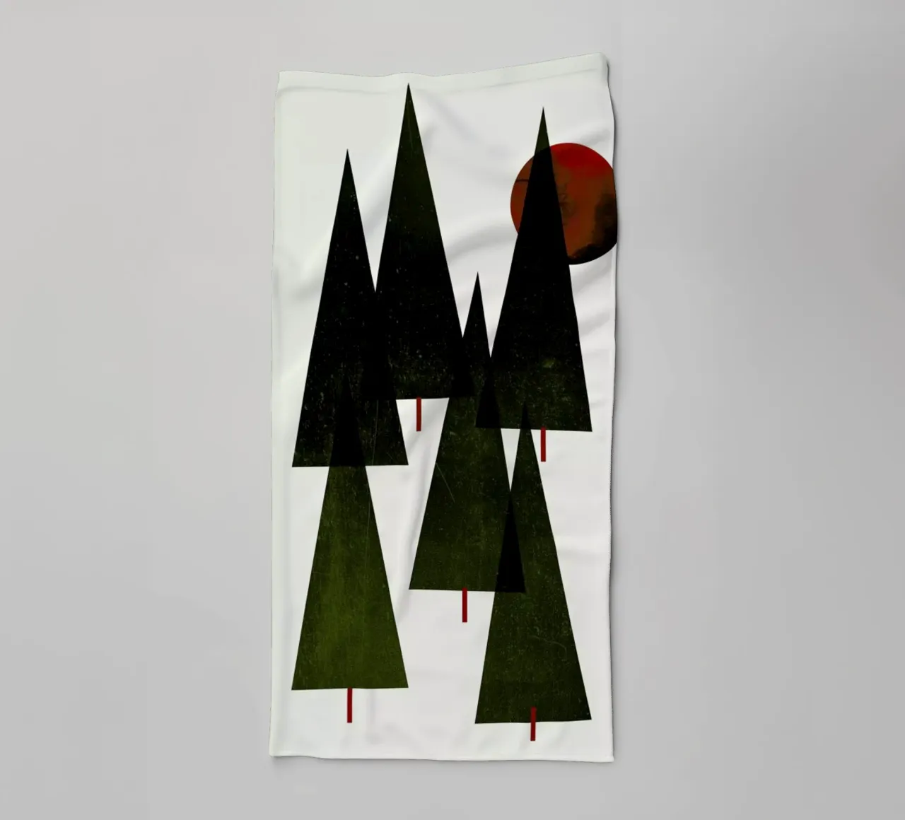 Little Christmas Forrest asciugamano da bagno da Kubistika