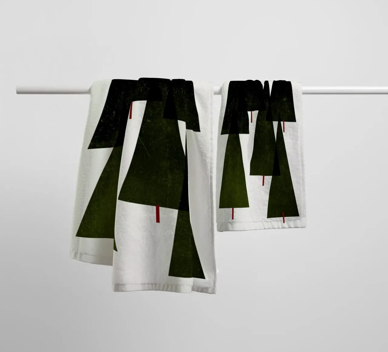 Little Christmas Forrest asciugamano da bagno da Kubistika