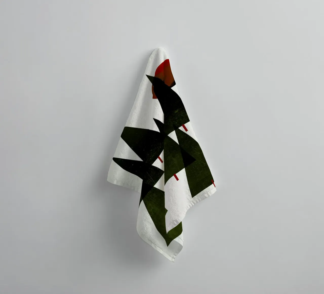 Little Christmas Forrest asciugamano da bagno da Kubistika