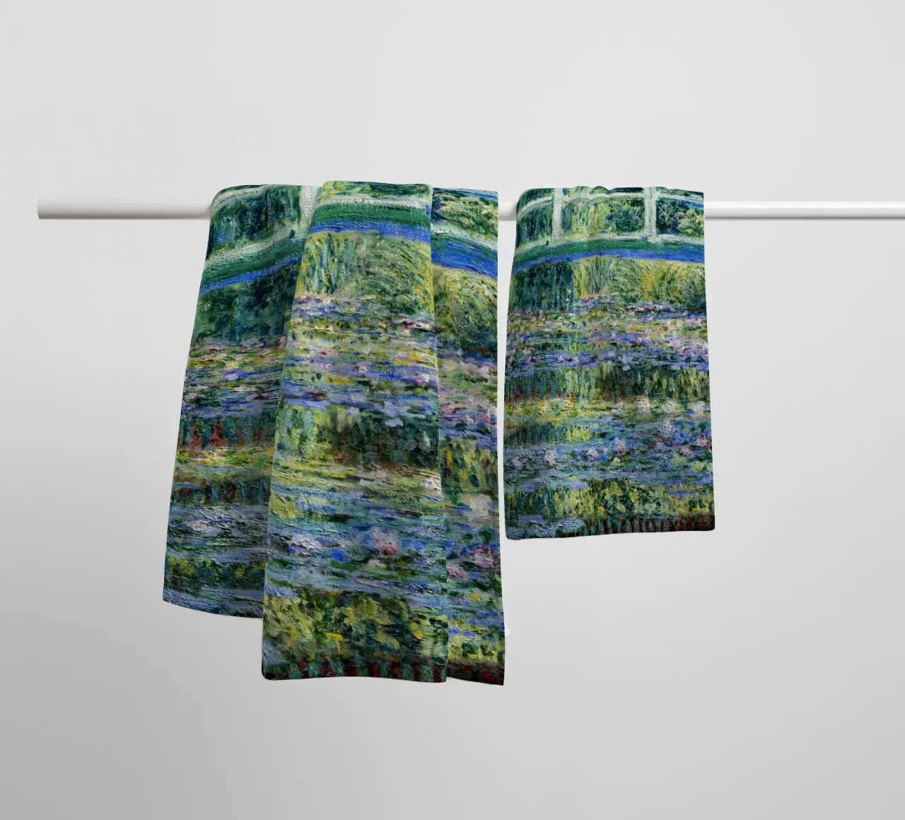 Ninfee e ponte giapponese" (1899) di Claude Monet asciugamano da bagno da Art History