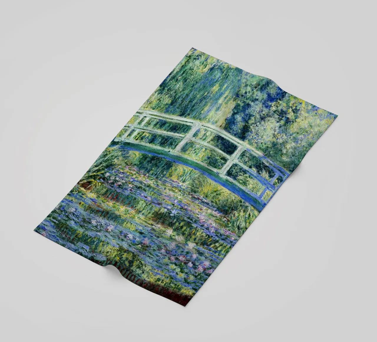 Ninfee e ponte giapponese" (1899) di Claude Monet telo mare da Art History