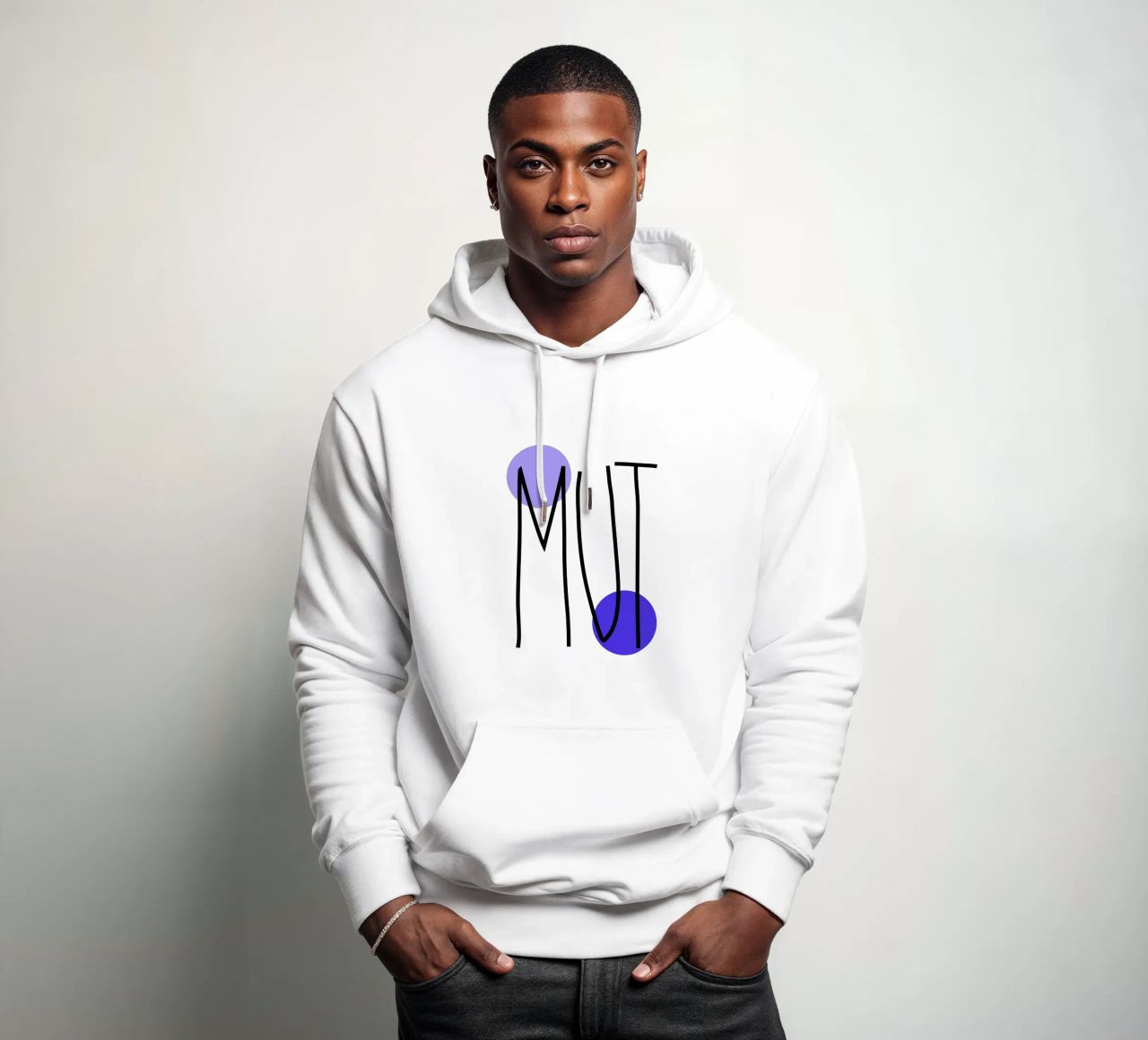 MUT. (mehrere Varianten verfügbar) felpa con cappuccio da FRICKE DESIGN