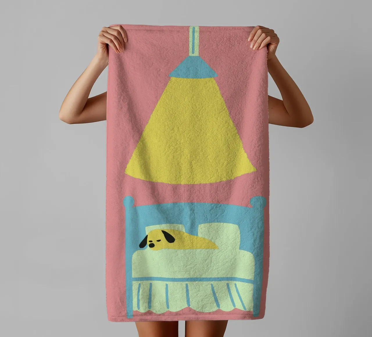 Cane che dorme asciugamano da bagno da TRENDY POSTER SHOP