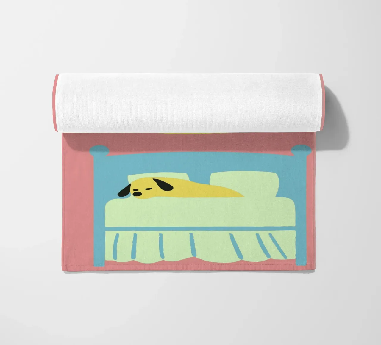 Cane che dorme telo mare da TRENDY POSTER SHOP