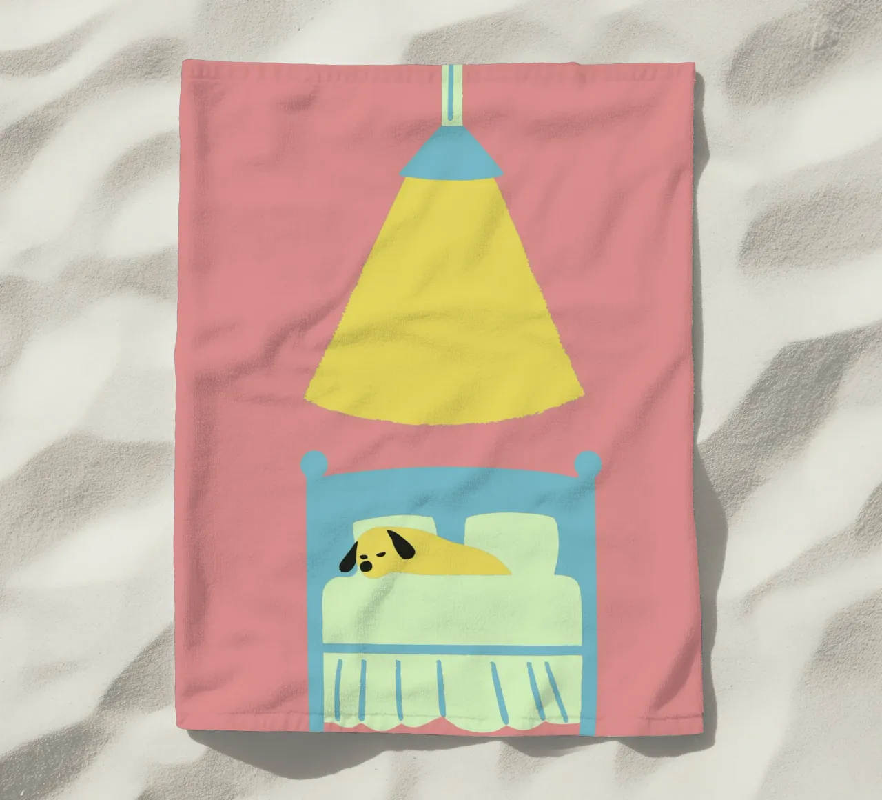 Cane che dorme telo mare da TRENDY POSTER SHOP