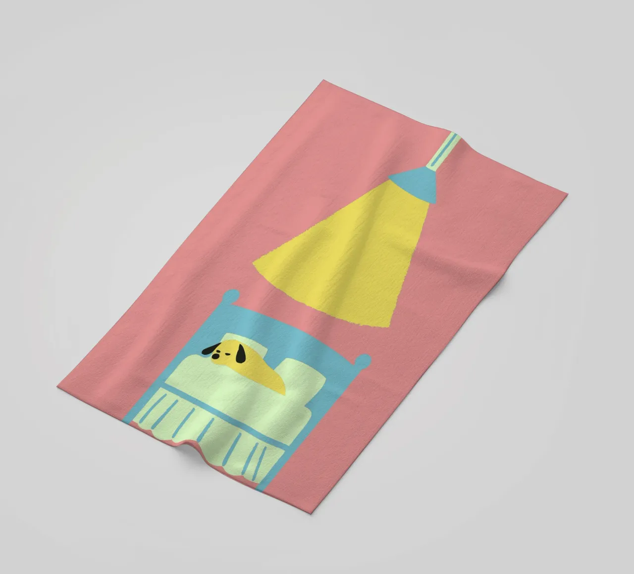 Cane che dorme telo mare da TRENDY POSTER SHOP