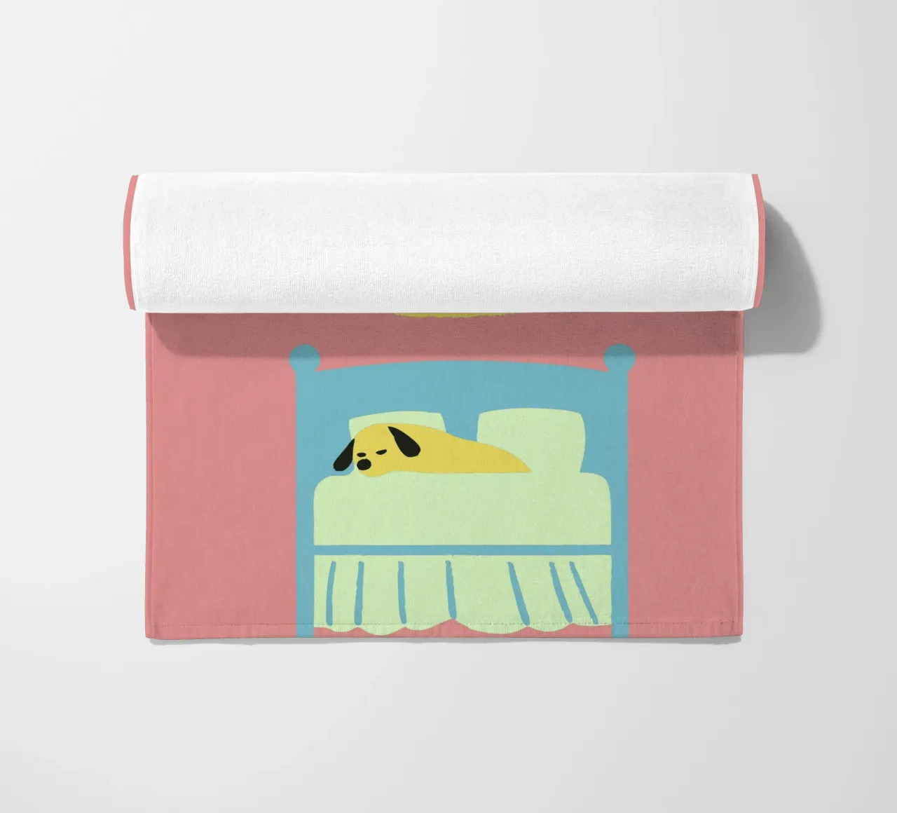 Cane che dorme telo mare da TRENDY POSTER SHOP