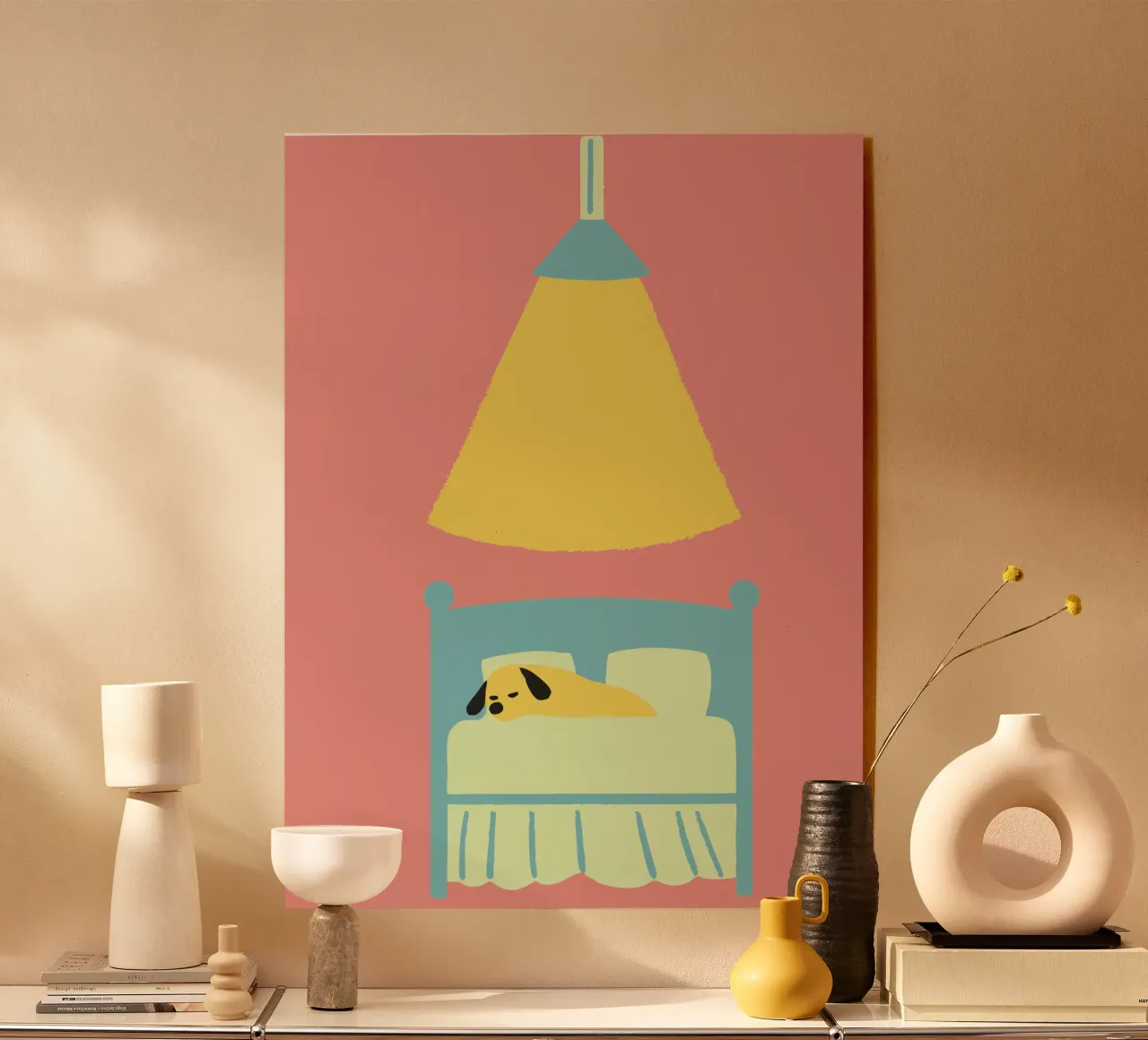 Cane che dorme plexiglass da TRENDY POSTER SHOP