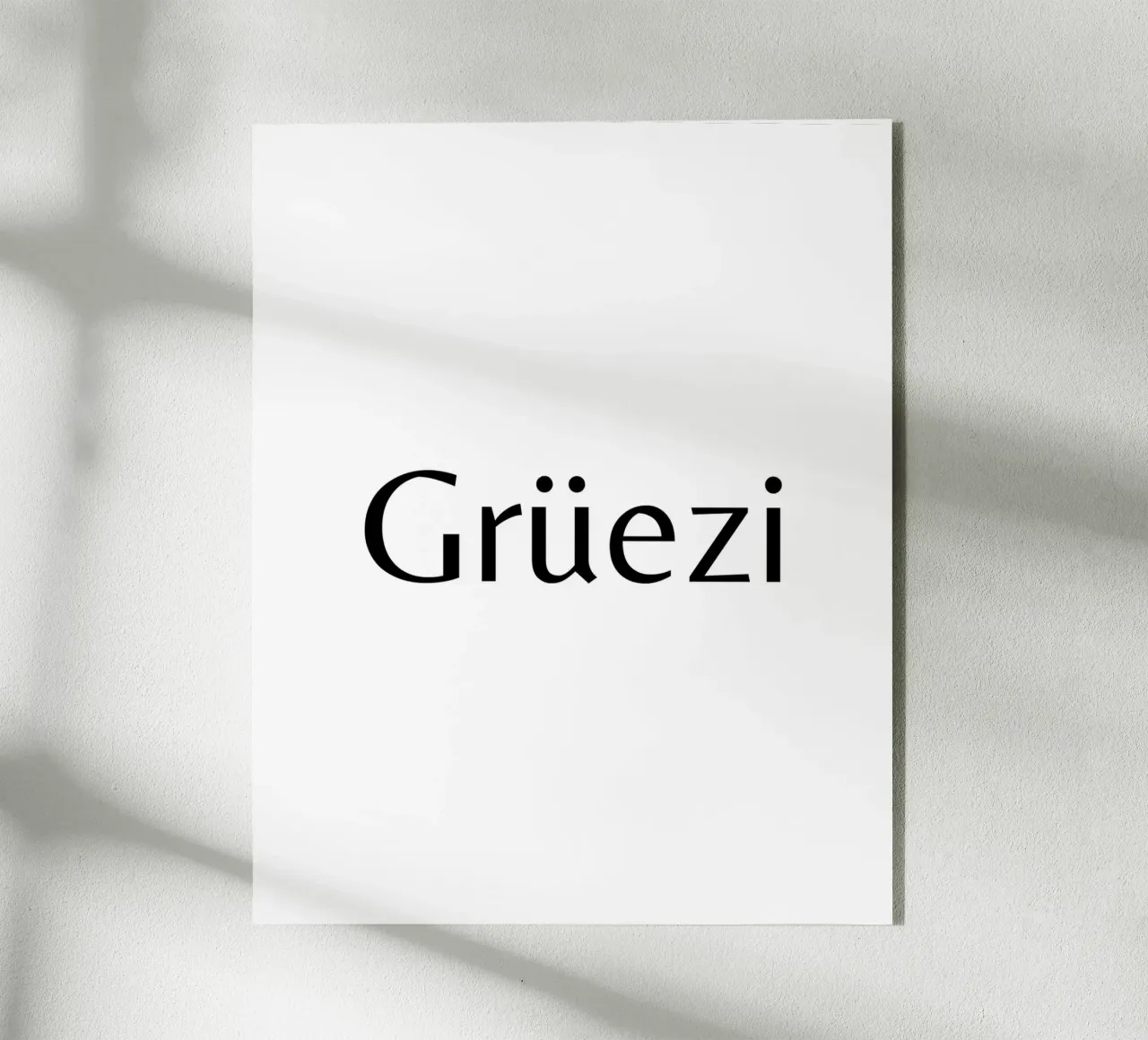 Hallo. Hallo acryl van LucernePictures