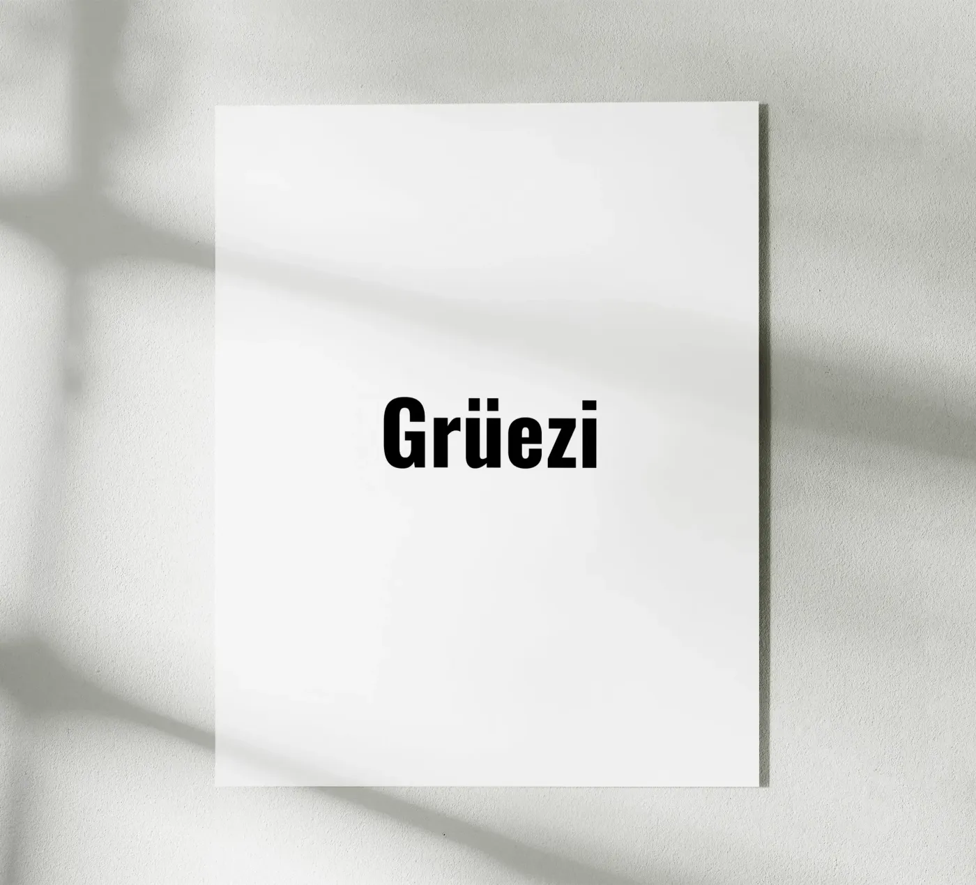 Hello. Hello Acryl-Glas von LucernePictures