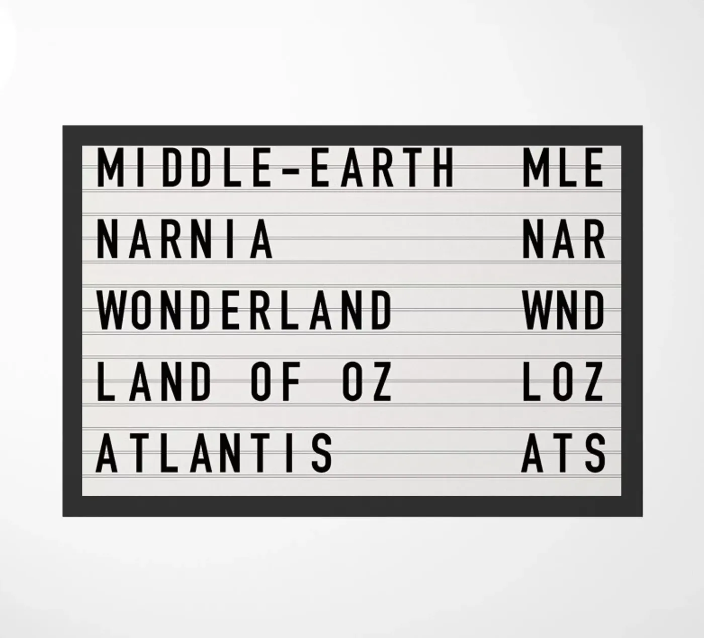 Fantasy Destinations 2 deurmat van daylight design studio