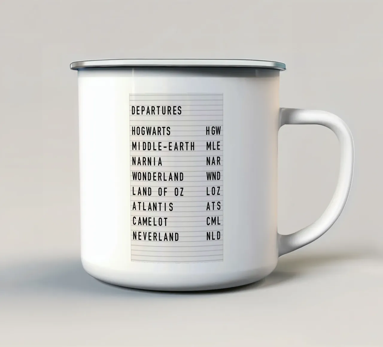 Fantasy Destinations 2 tazza in smalto da daylight design studio