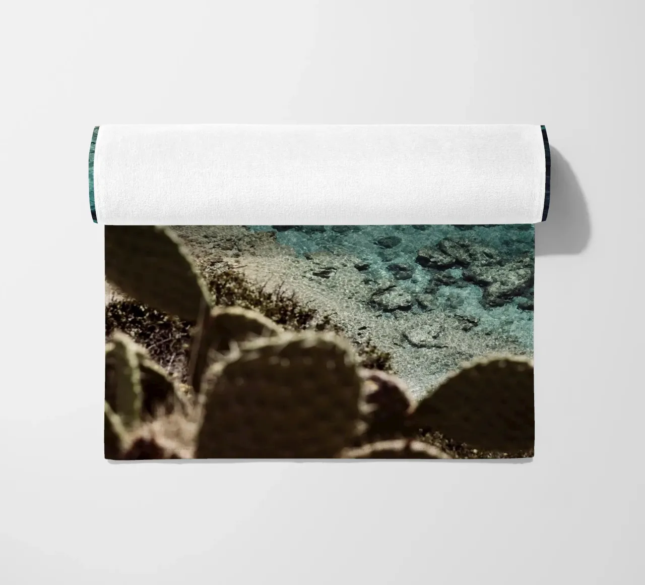 Botanical Italian coast beach towel by photolovers
