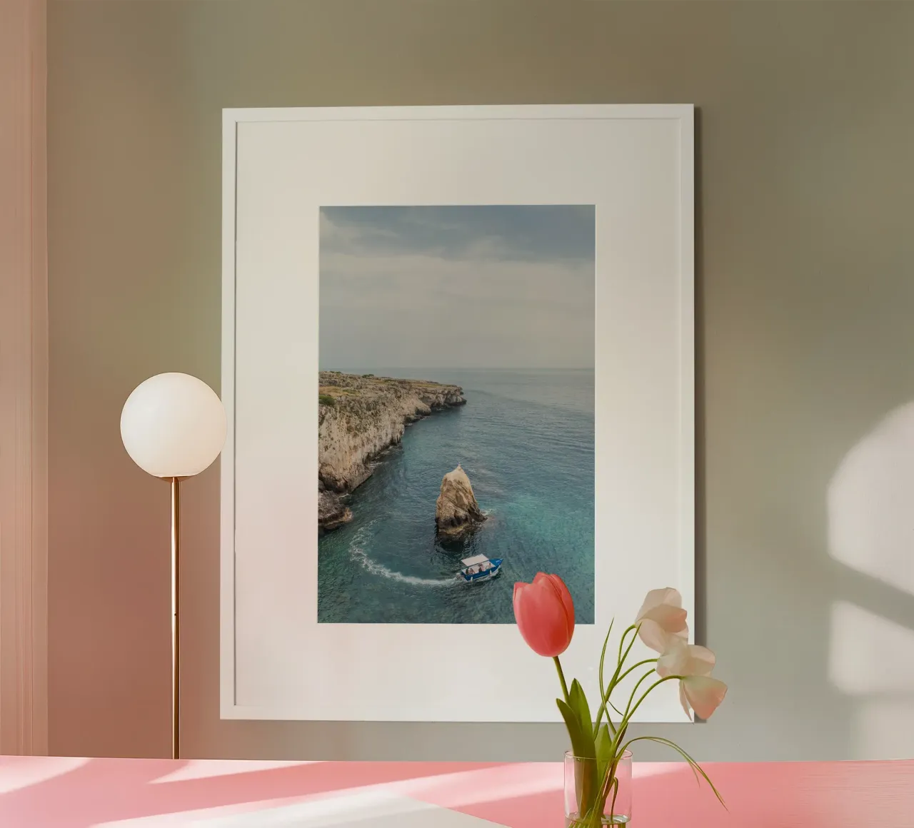Sailing around Sicily carta hahnemühle da photolovers