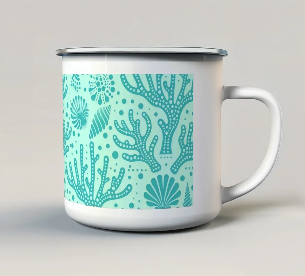 Sogno d'oceano verde acqua tazza in smalto da SilverPegasus