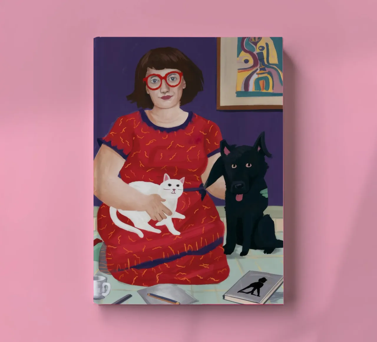 Ruby Feline Muse notebook by Pake Nebula