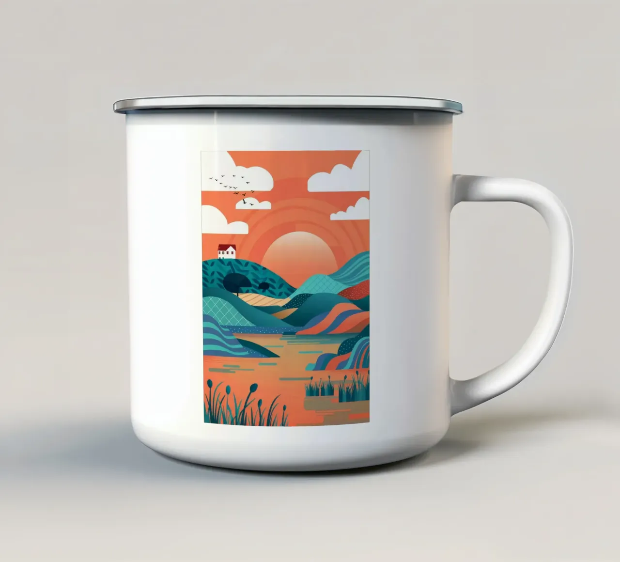 Vaso Cerise Contemplation tazza in smalto da Pake Nebula