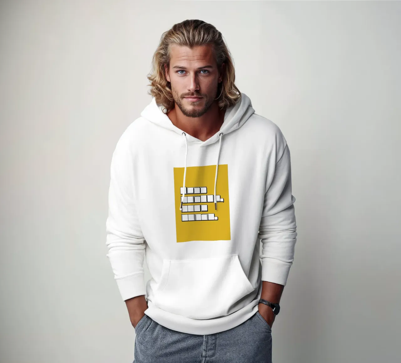 LESS HUSTLE, MORE HUMAN. felpa con cappuccio da Einfach Uebel