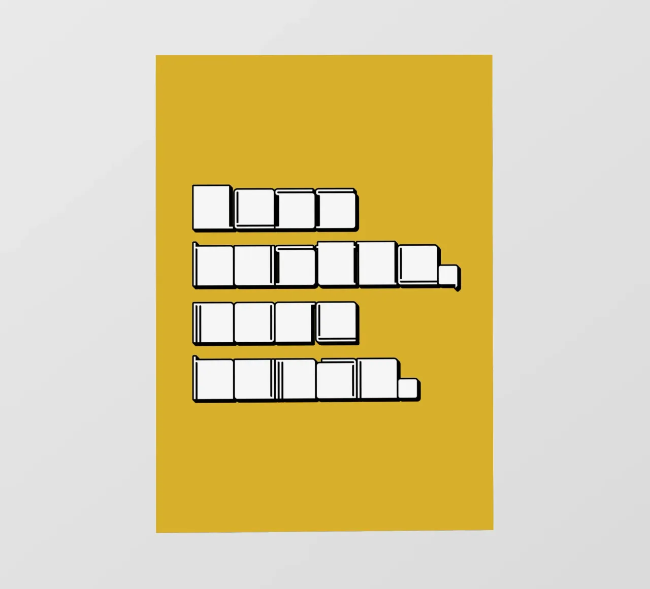 LESS HUSTLE, MORE HUMAN. telo in pvc da Einfach Uebel