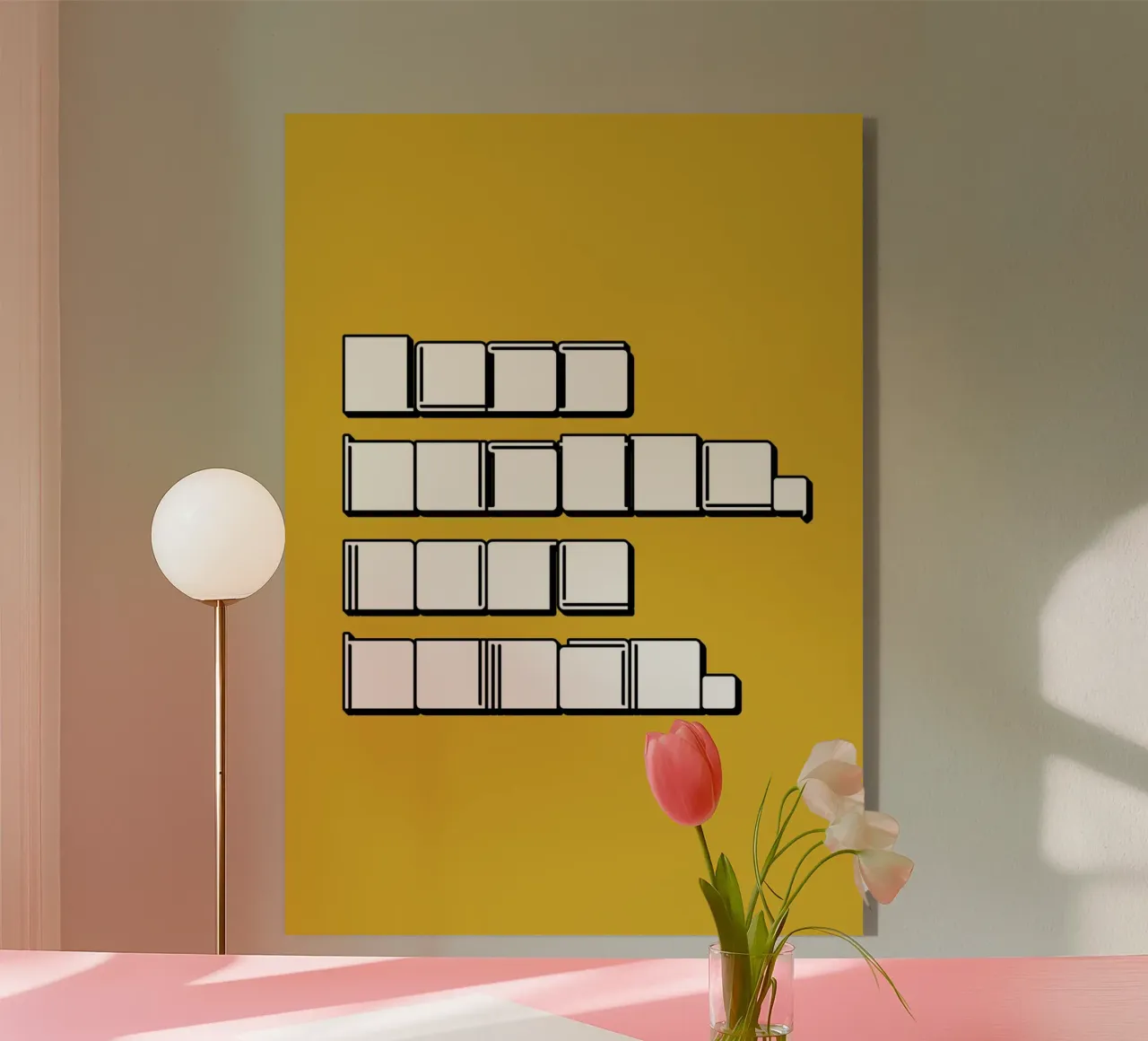 LESS HUSTLE, MORE HUMAN. plexiglass da SMRT STUDIO