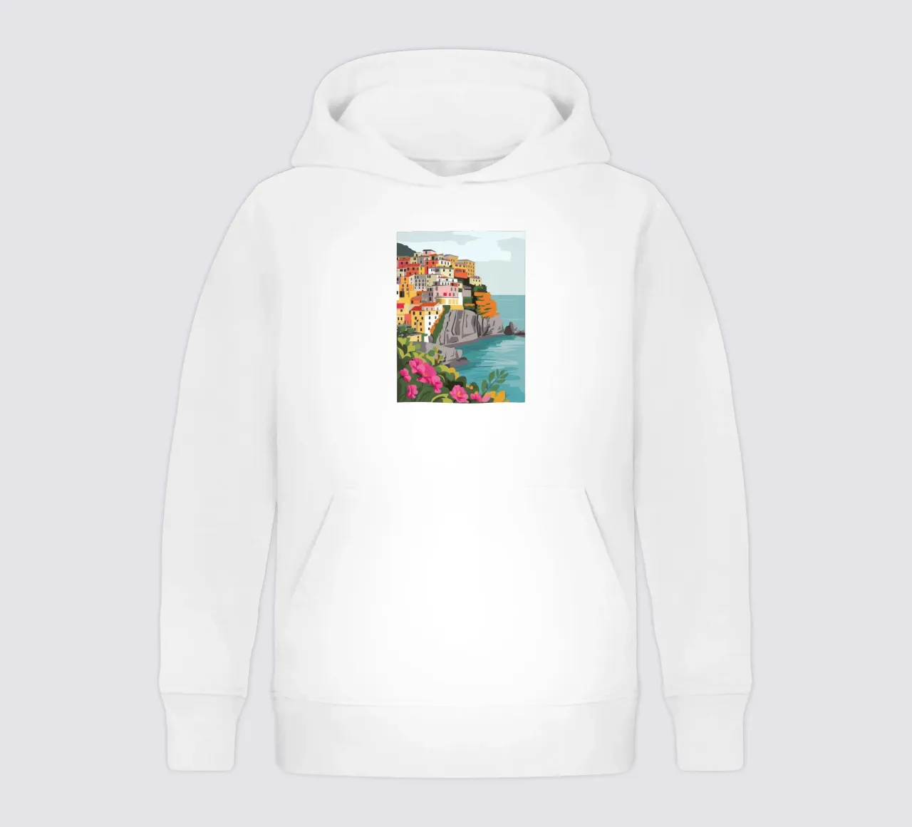 Azure Cliffside Vista felpa bambino con cappuccio da Pake Nebula