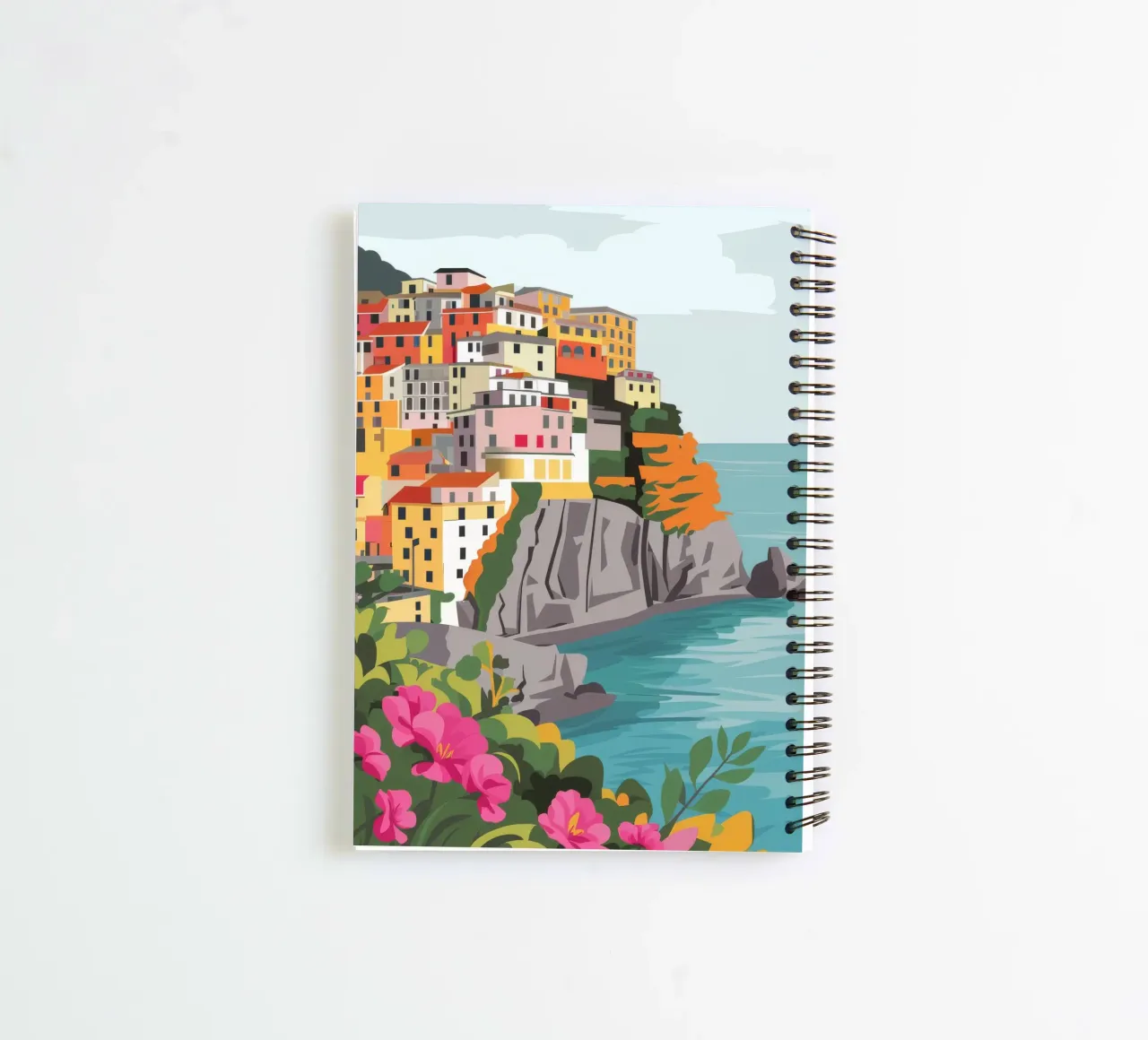 Azure Cliffside Vista spiral notebook by Pake Nebula