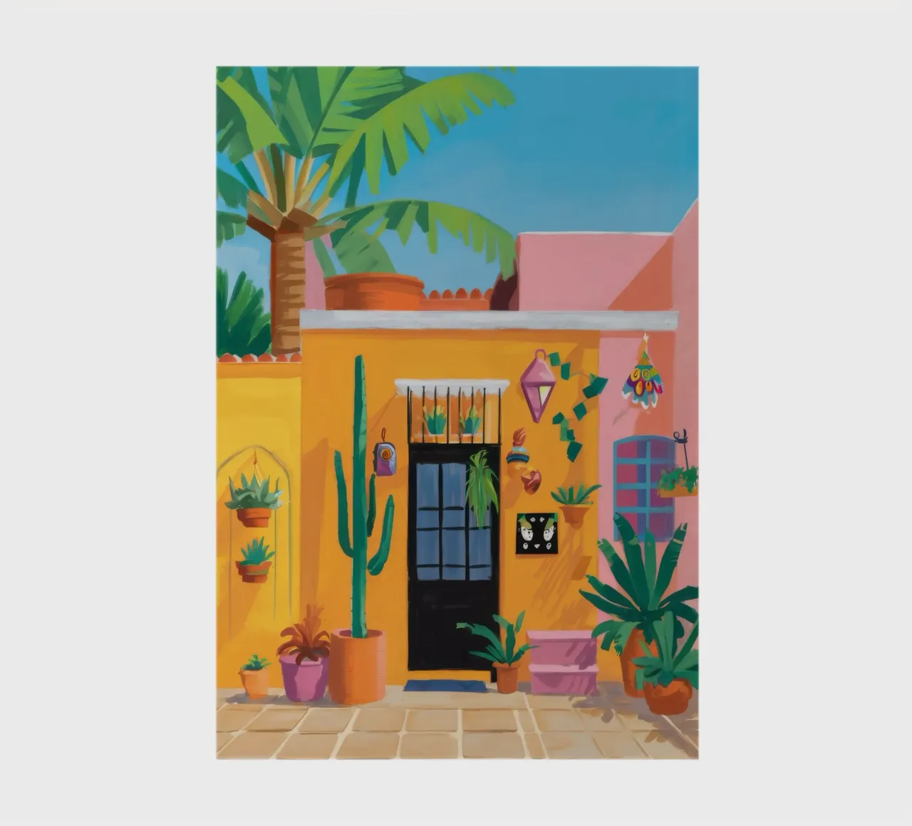 Ochre Doorway Bloom notebook by Pake Nebula