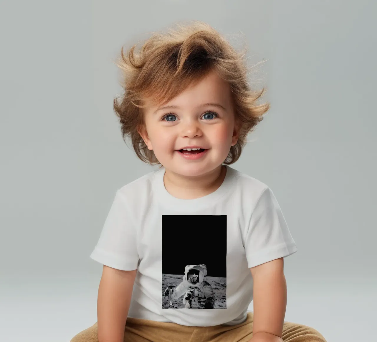 Reflection on the Moon maglietta neonato da Vintage by JUNIQE