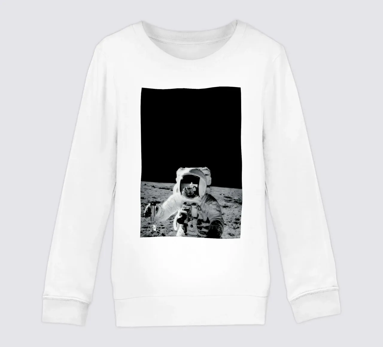 Reflection on the Moon felpa bambino da Vintage by JUNIQE