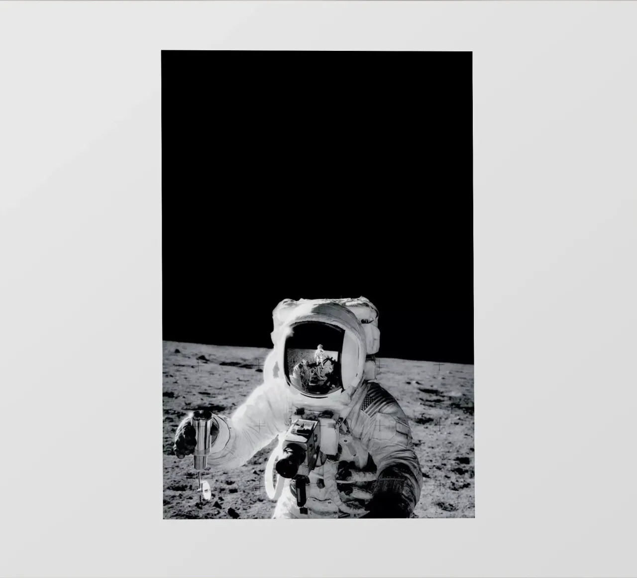 Reflection on the Moon pellicola backlit da Vintage by JUNIQE