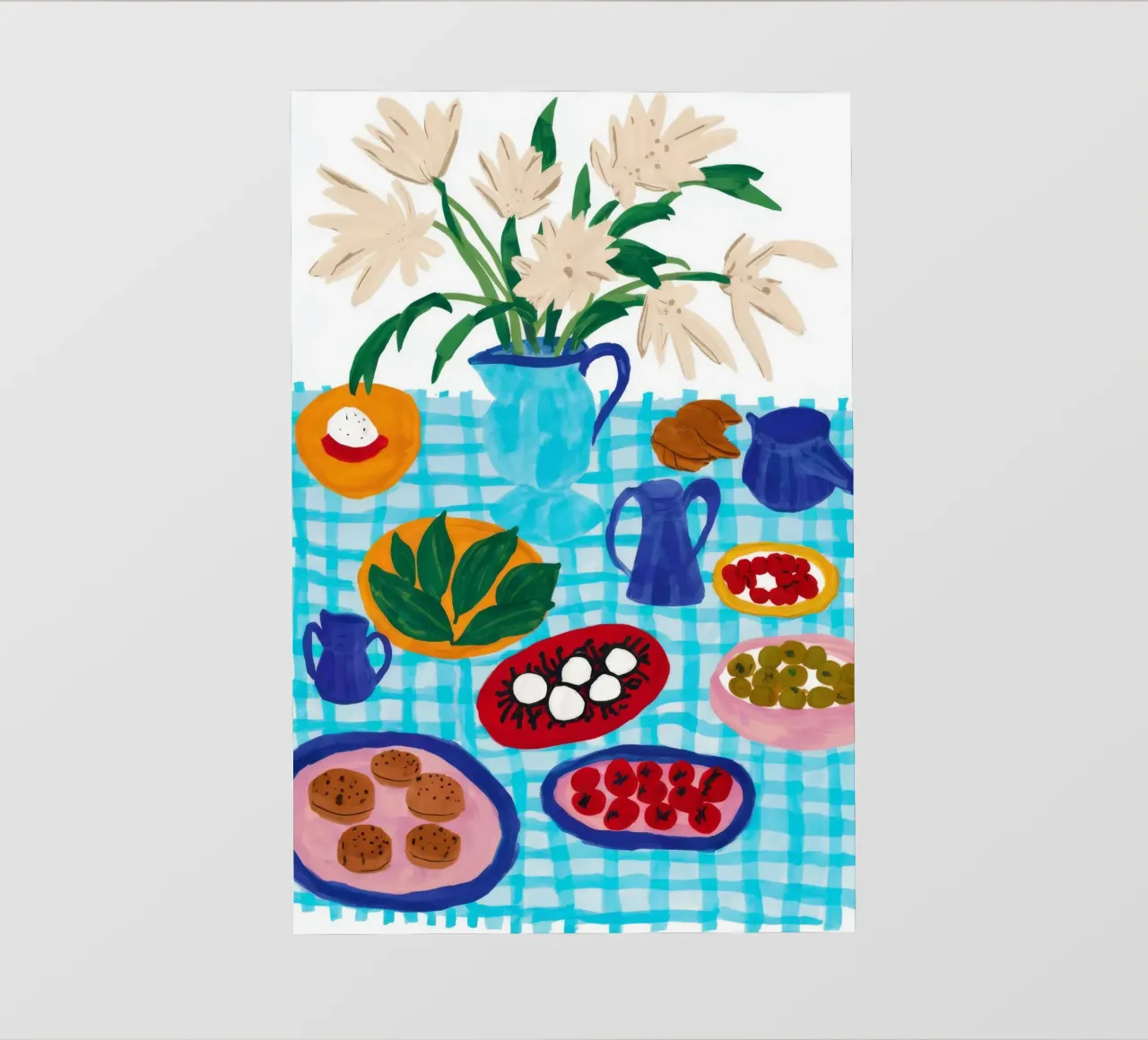Azure Tabletop Feast photo wallpaper by Pake Nebula