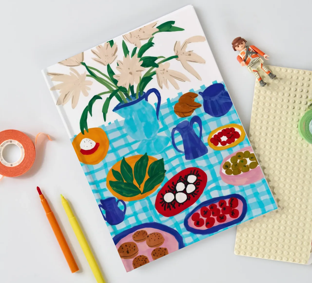 Azure Tabletop Feast notebook by Pake Nebula