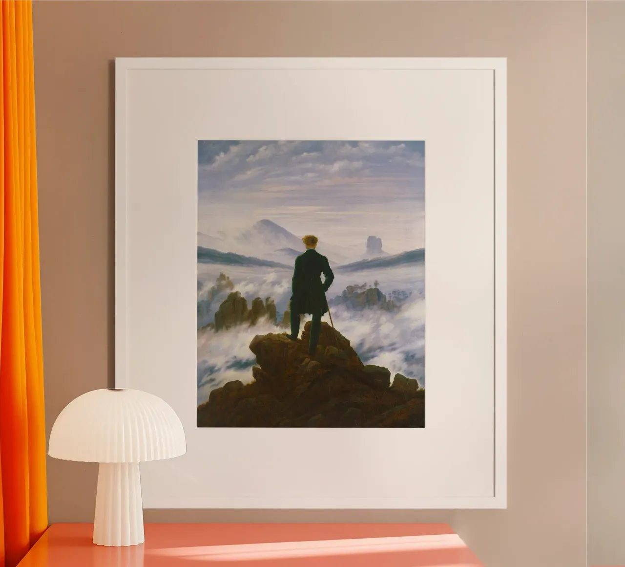 “Wanderer above the Sea of Fog” by Caspar David Friedrich hahnemühle by Venus Art