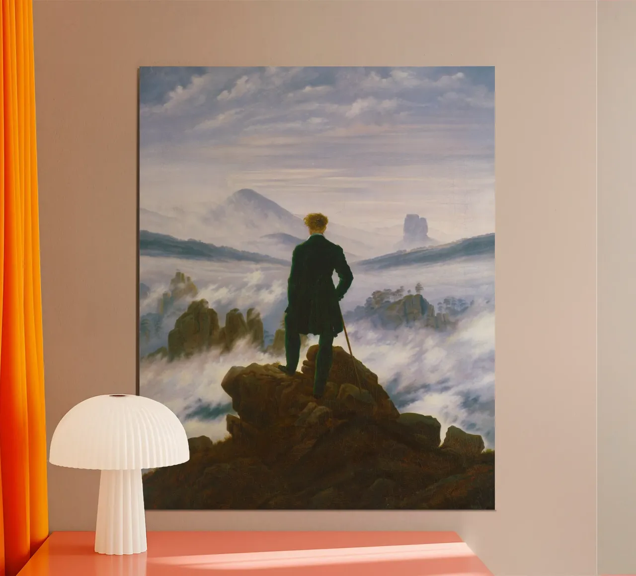“Wanderer above the Sea of Fog” by Caspar David Friedrich hahnemühle by Venus Art