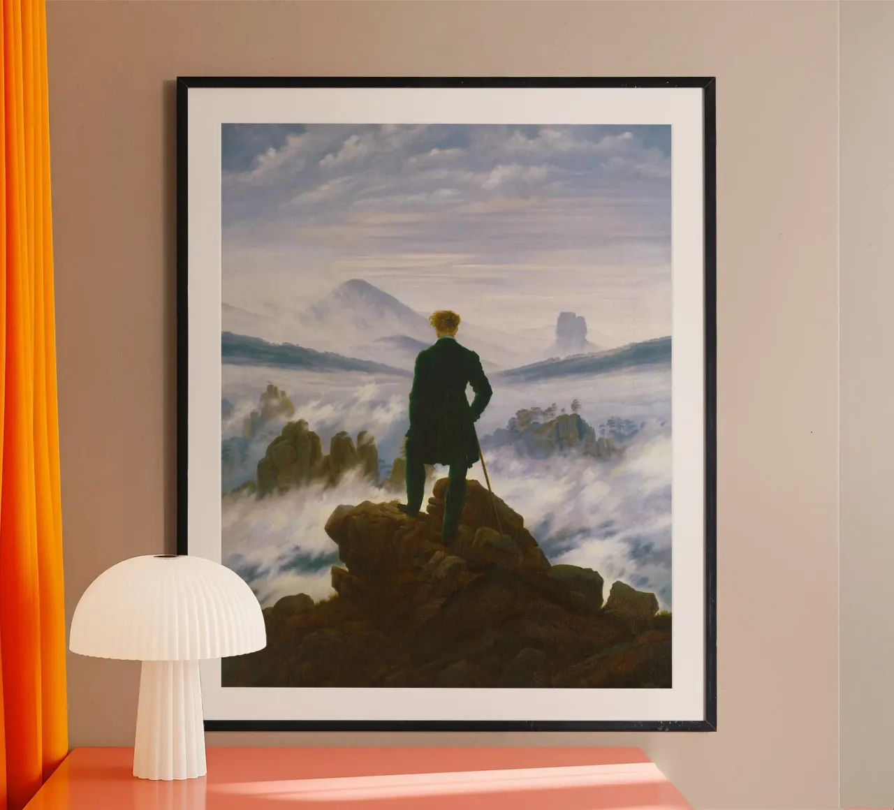 “Wanderer above the Sea of Fog” by Caspar David Friedrich hahnemühle by Venus Art