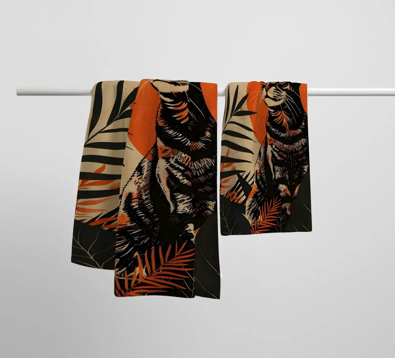 Katze Vintage Grafik asciugamano da bagno da WILD ART